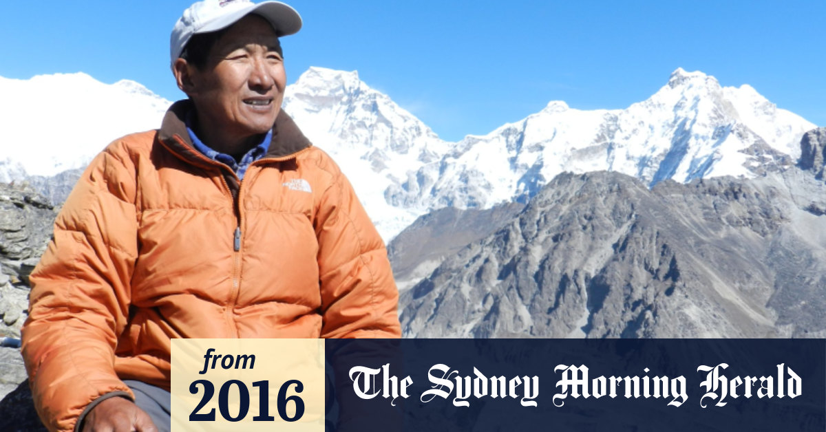 Mountaineering elder Pertemba Sherpa on Sydney mission to make Everest